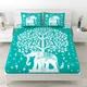 C GREEN__Jaipuri bedsheet